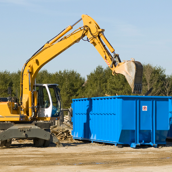 are there any restrictions on where a residential dumpster can be placed in Hartland VT